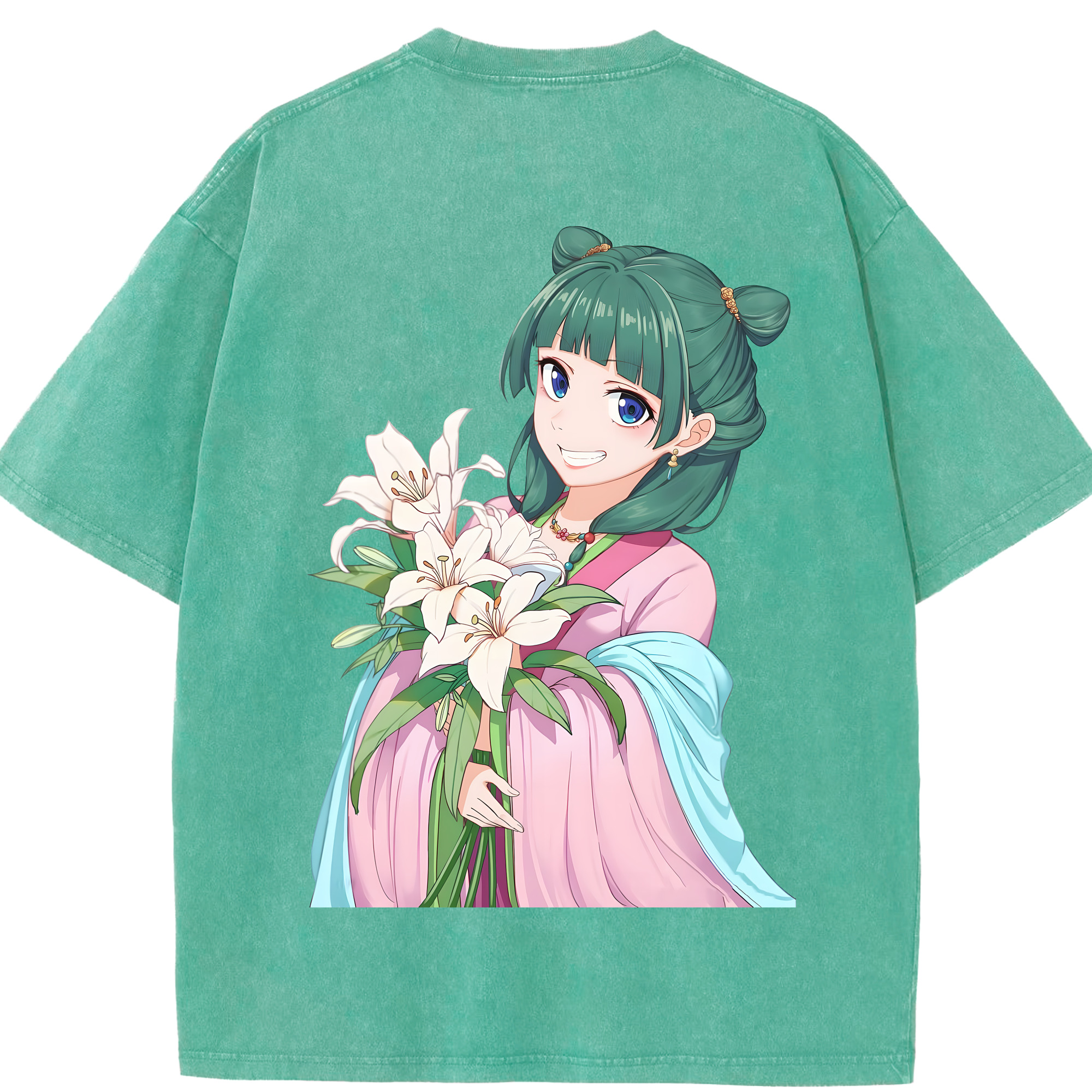 （画像用） 薬屋のひとりごと The Apothecary Diaries 綿100% ヴィンテージ風 半袖Tシャツ（背面プリント）